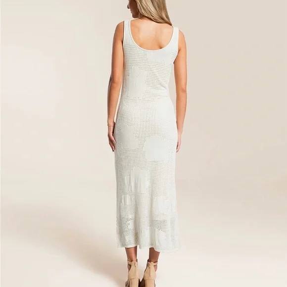 Z Supply White Crochet Tank Maxi Dress - Small - Picture 8 of 9